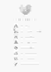 Tagesablauf Poster Hochzeit "Fingerprint"
