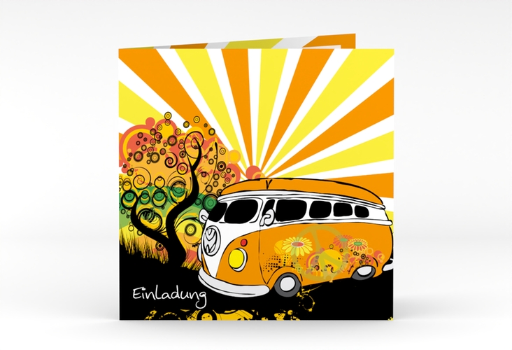 Einladung 60. Geburtstag Heiko/Heike quadr. Klappkarte