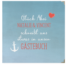 Klick: Details zu Gästebuch Selection Hochzeit "Ehehafen" anzeigen Gästebuch Selection Hochzeit Ehehafen Leinen-Hardcover blau