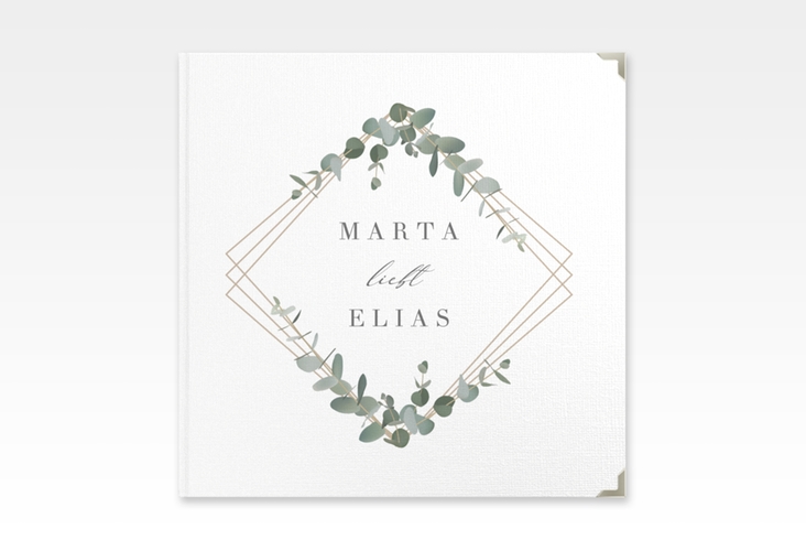 Gästebuch Selection Hochzeit Eukalyptus Leinen-Hardcover