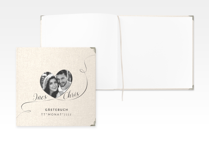 Gästebuch Selection Hochzeit Dolce Leinen-Hardcover beige
