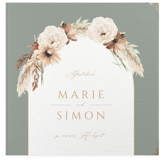 Klick: Details zu Gästebuch Selection Hochzeit "Blumenbogen" anzeigen Gästebuch Selection Hochzeit Blumenbogen Leinen-Hardcover gruen