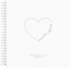 Klick: Details zu Gästebuch Hochzeit "Lebenstraum" anzeigen Gästebuch Hochzeit Lebenstraum Ringbindung weiss