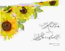 Dankeskarte Hochzeit "Sonnenblume"
