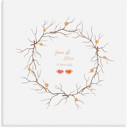 Wedding Tree Leinwand Hochzeitskranz (bis 120 Gäste)