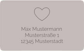 Klick: Details zu Empfängeretikett Hochzeit "Lebenstraum" anzeigen Empfängeretikett Hochzeit Lebenstraum 63,5 x 38,1 mm grau