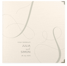 Gästebuch Selection Hochzeit Eheschließung Leinen-Hardcover beige