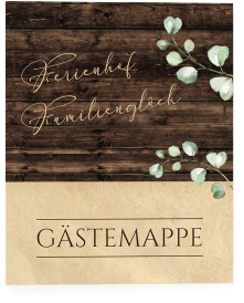 Gästemappe Ferienwohnung A4 Ferienhof Gästemappe A4 braun