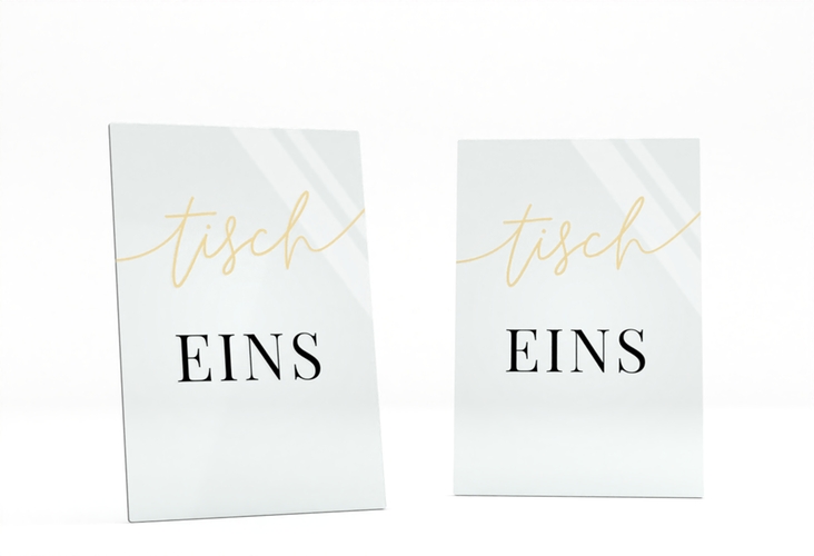 Tischnummer Acryl Hochzeit Easy Tischaufsteller Acryl gruen im modernen minimalistischen Design