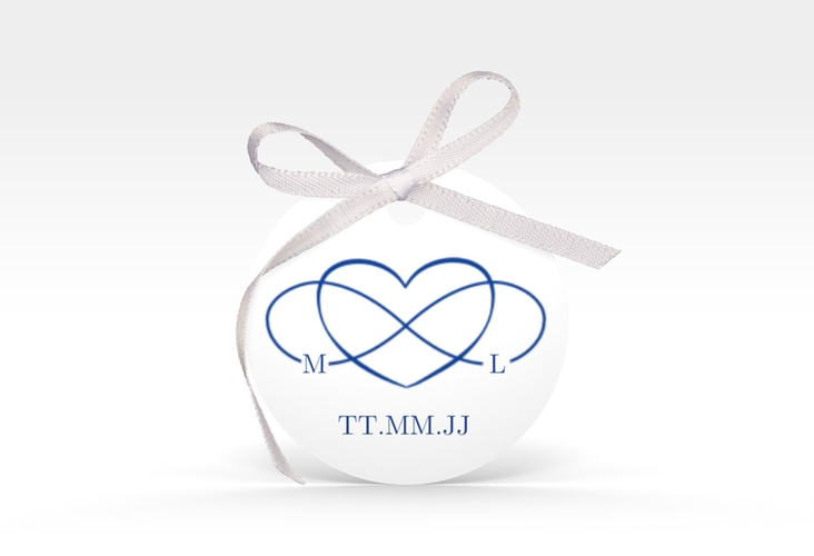 Geschenkanhänger Hochzeit Infinity Geschenkanhänger, rund