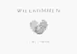 Willkommensschild Poster Fingerprint 70 x 50 cm Poster lila schlicht mit Fingerabdruck-Motiv