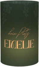 Windlicht Hochzeit "Efeugrün"