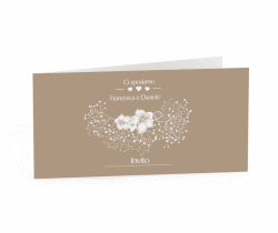 Klick: Details zu Inviti matrimonio collezione Pescara anzeigen Inviti matrimonio collezione Pescara DIN lang Klappkarte beige