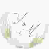 Aufkleber Hochzeit Pumila Aufkleber, selbstklebend, rund weiss