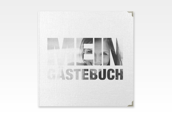 Gästebuch Selection Geburtstag Numbers Leinen-Hardcover weiss