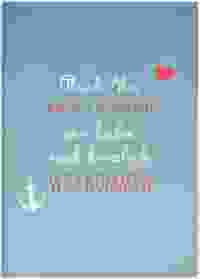 Willkommensschild Leinwand "Ehehafen" 50 x 70 cm Leinwand blau