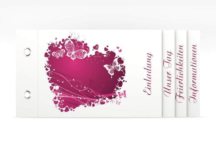 Hochzeitseinladung "Mailand" Booklet