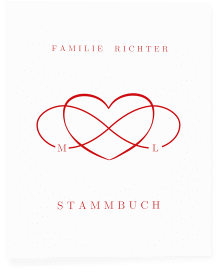 Klick: Details zu Stammbuch A4 "Infinity" anzeigen Stammbuch A4 Infinity Stammbuch A4 rot