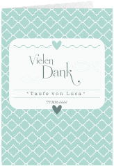 Klick: Details zu Dankeskarte Taufe "Fancy" anzeigen Dankeskarte Taufe "Fancy"
