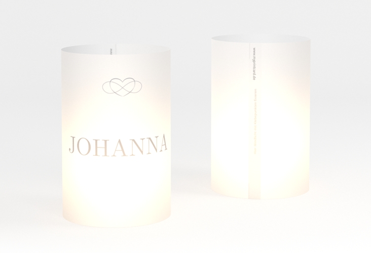 Windlicht Hochzeit Infinity Windlicht grau