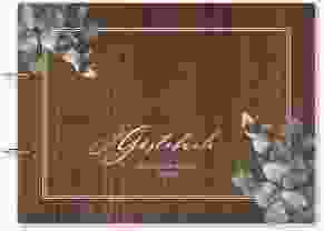 Gästebuch Holzcover Nussbaum "Loggia"