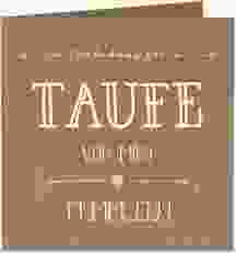 Taufeinladung "Lettering"