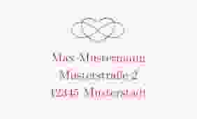 Empfängeretikett Hochzeit Infinity 63,5 x 38,1 mm rot
