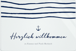 Willkommensschild Acryl "Eucalypt"