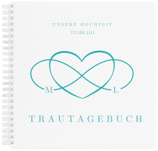 Klick: Details zu Trautagebuch Hochzeit "Infinity" anzeigen Trautagebuch Hochzeit Infinity Trautagebuch Hochzeit tuerkis