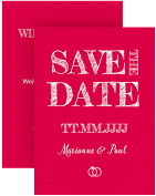 Klick: Details zu Save the Date-Visitenkarte "Rise" anzeigen Save the Date-Visitenkarte Rise Visitenkarte hoch pink
