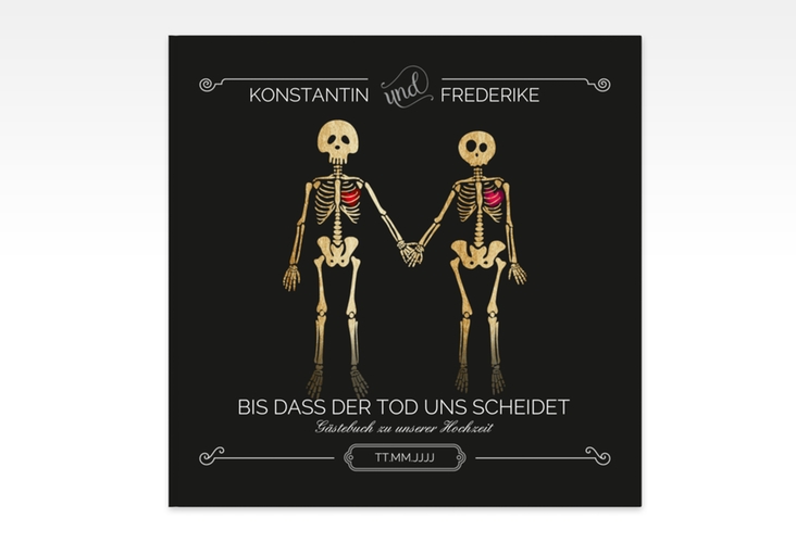 Gästebuch Creation Bones 20 x 20 cm, Hardcover