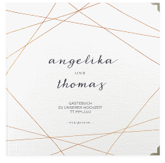 Klick: Details zu Gästebuch Selection Hochzeit "Asymmetry" anzeigen Gästebuch Selection Hochzeit Asymmetry Leinen-Hardcover weiss