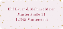 Klick: Details zu Absenderetikett Hochzeit "Cherie" anzeigen Absenderetikett Hochzeit Cherie 45,7 x 21,2 mm rosa