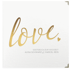 Klick: Details zu Gästebuch Selection Hochzeit "Glam" anzeigen Gästebuch Selection Hochzeit Glam Leinen-Hardcover weiss