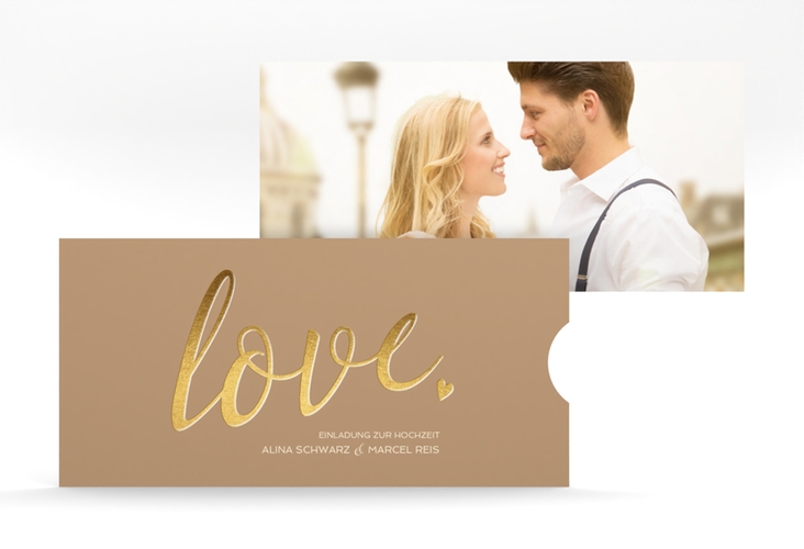 Hochzeitseinladung Glam Einsteckkarte