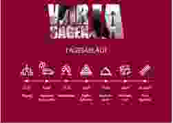 Tagesablauf Poster Hochzeit Letters 70 x 50 cm Poster rot