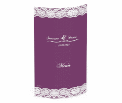 Klick: Details zu Menù matrimonio collezione Montreux anzeigen Menù matrimonio collezione Montreux DIN A4 Wickelfalz fucsia