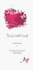 Tagesablauf Hochzeit Mailand lange Karte hoch pink