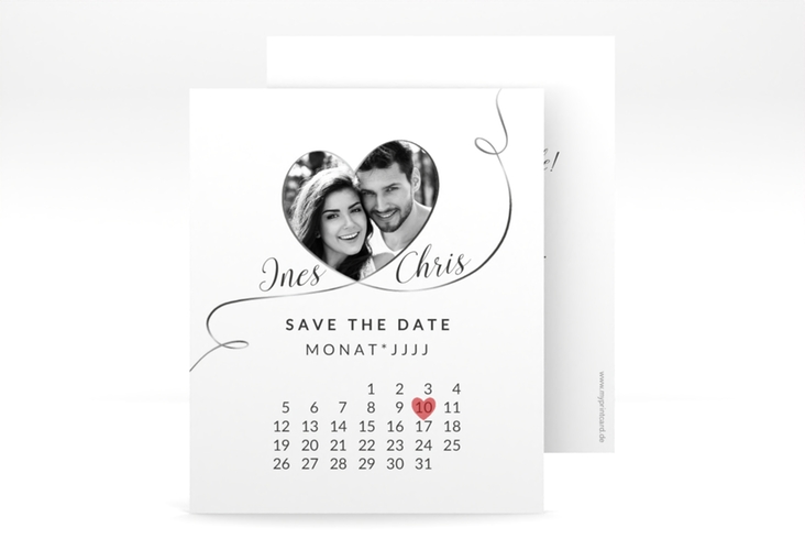Save the Date-Kalenderblatt Dolce Kalenderblatt-Karte hochglanz
