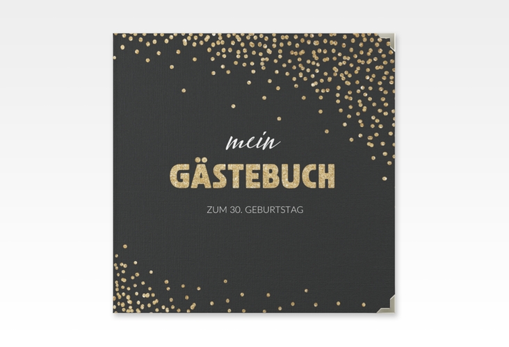 Gästebuch Selection Geburtstag Glitzer Leinen-Hardcover