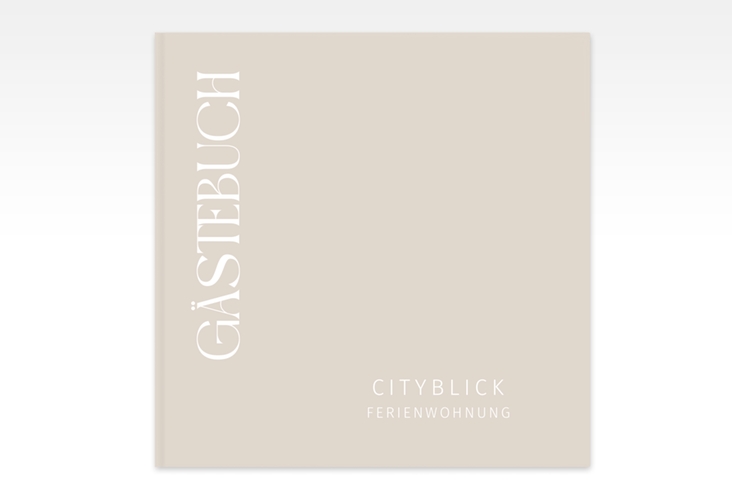 Gästebuch Creation Ferienwohnung Ferienunterkunft 20 x 20 cm, Hardcover