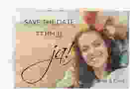 Save the Date-Karte Hochzeit Clarity A6 Karte quer schwarz