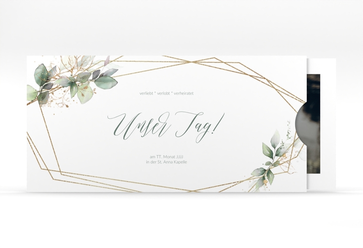 Hochzeitseinladung Greenish Einsteckkarte gruen