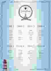 Sitzplan Poster Hochzeit "Sylt"