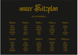 Sitzplan Poster Hochzeit "Wednesday"