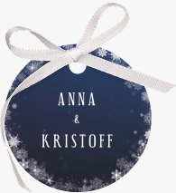 Geschenkanhänger Hochzeit Winterdream