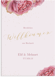 Klick: Details zu Willkommensschild Leinwand "Cherie" anzeigen Willkommensschild Leinwand Cherie 50 x 70 cm Leinwand rosa