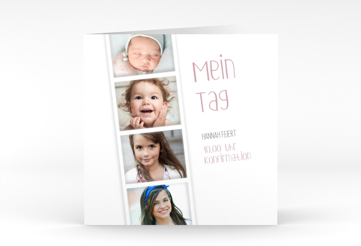 Konfirmationseinladung Confirmation quadr. Klappkarte