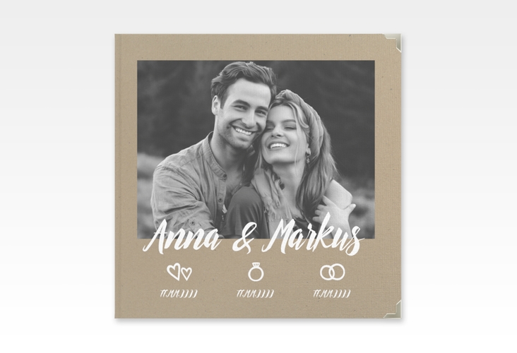 Gästebuch Selection Hochzeit Icons Leinen-Hardcover