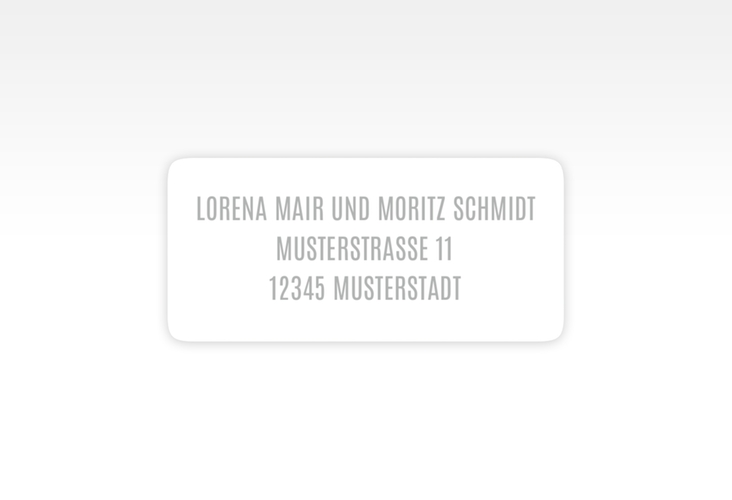 Absenderetikett Hochzeit Memory 45,7 x 21,2 mm